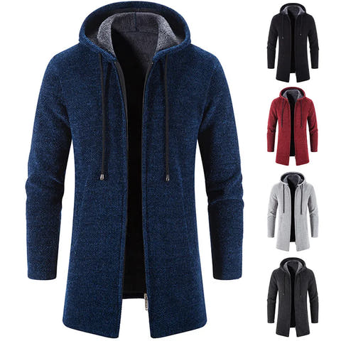 Oliver Warm-Lined Zip Hooded Cardigan