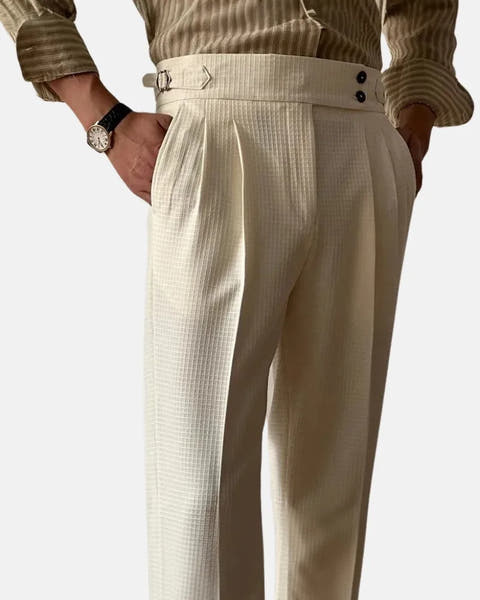 Astin - Waffle High Waist Trousers