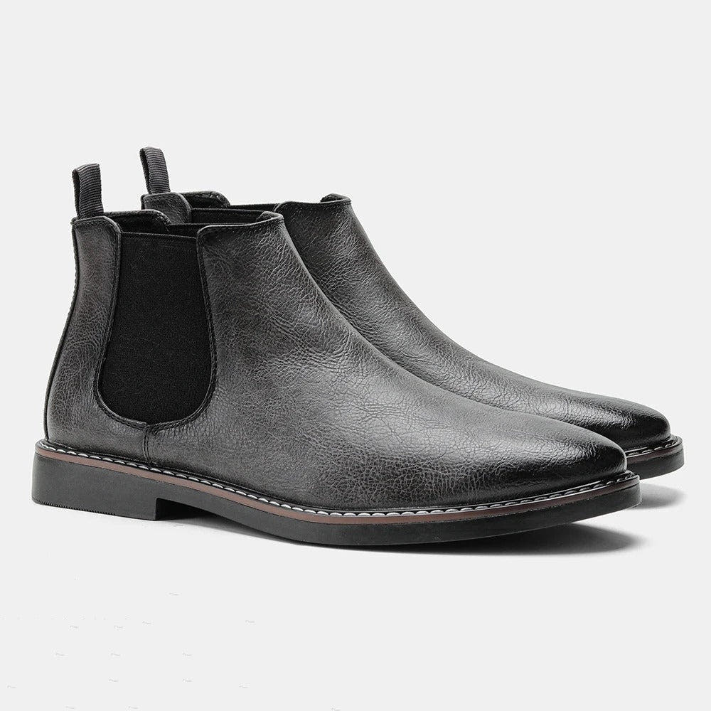 Wayne - Retro Cowhide Boots