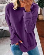 Kaylee Classic Plain Relaxed-Fit Sweater