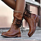 Logan Leather Boot with Studded Details