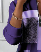 Nancy Half-Zip Effortless Style Sweatshirt