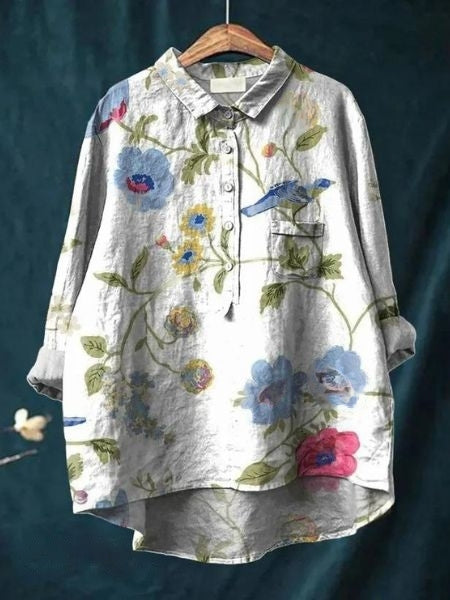 Lila - Elegant Floral Blouse