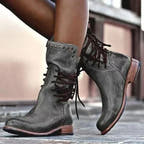 Logan Leather Boot with Studded Details