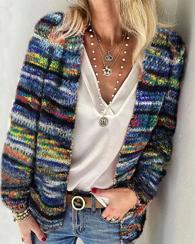 Sarai - Faux Sweater Cardigan Jacket