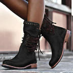 Logan Leather Boot with Studded Details