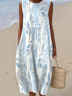 Becky Leaf Breeze Relaxed Midi Dress