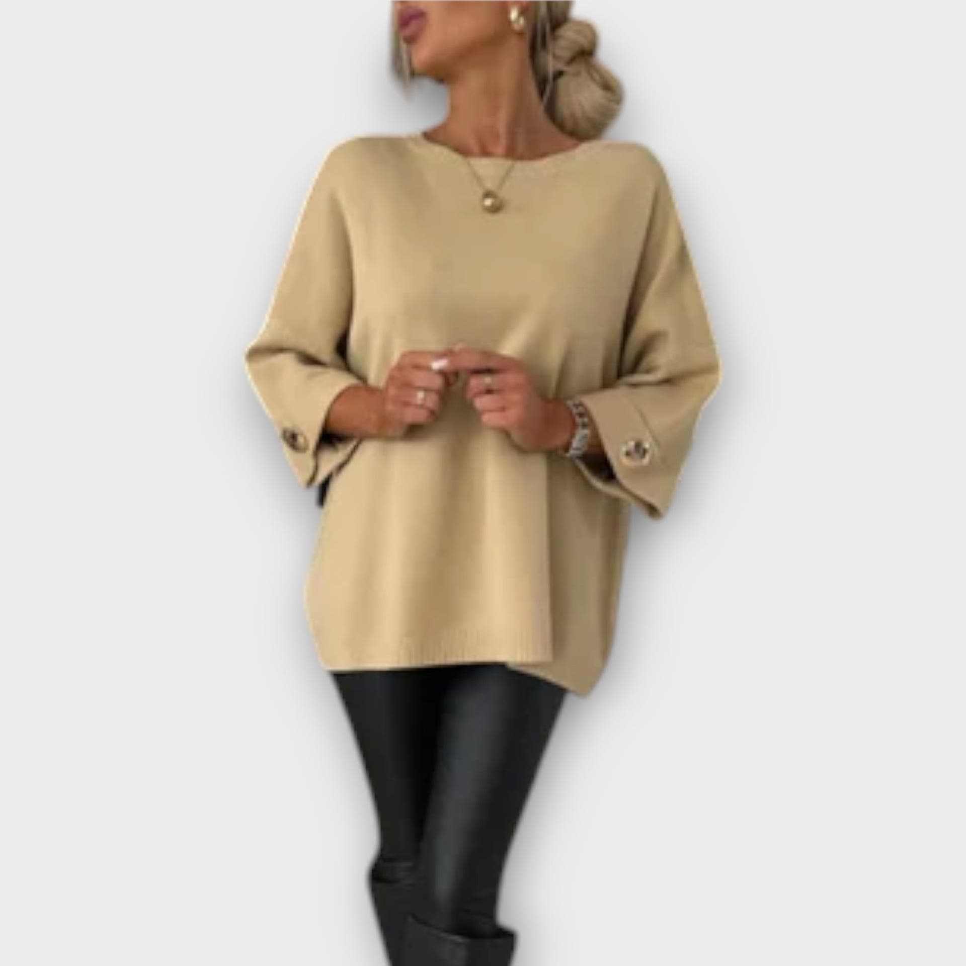 Sophia Sweater Blouse Soft Knit Comfort