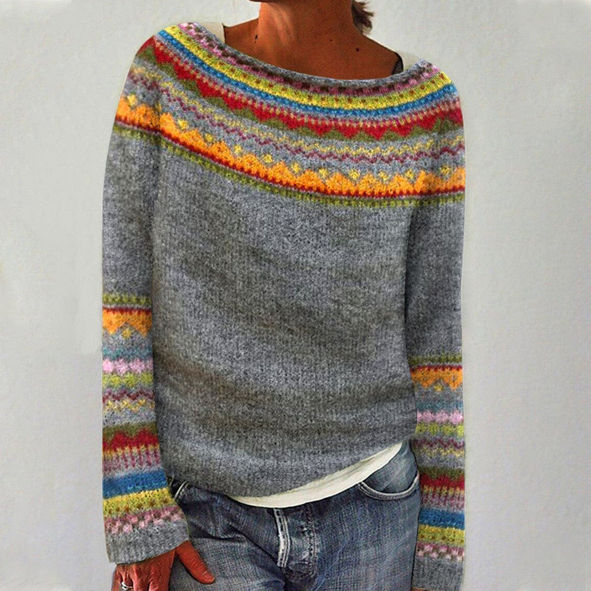 Elyse | Retro Wool Sweater
