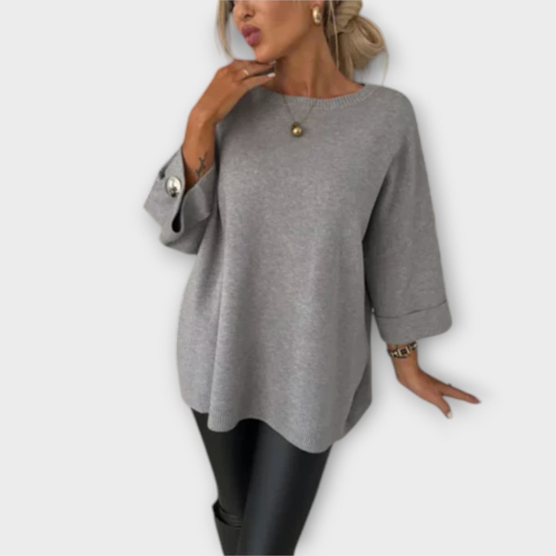 Sophia Sweater Blouse Soft Knit Comfort
