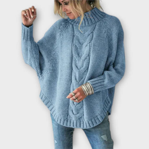 Maya Sweater with High Collar Warmth