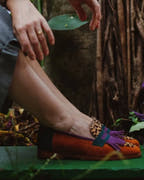 LOAFER WITH FRINGES AND ANIMAL PRINT