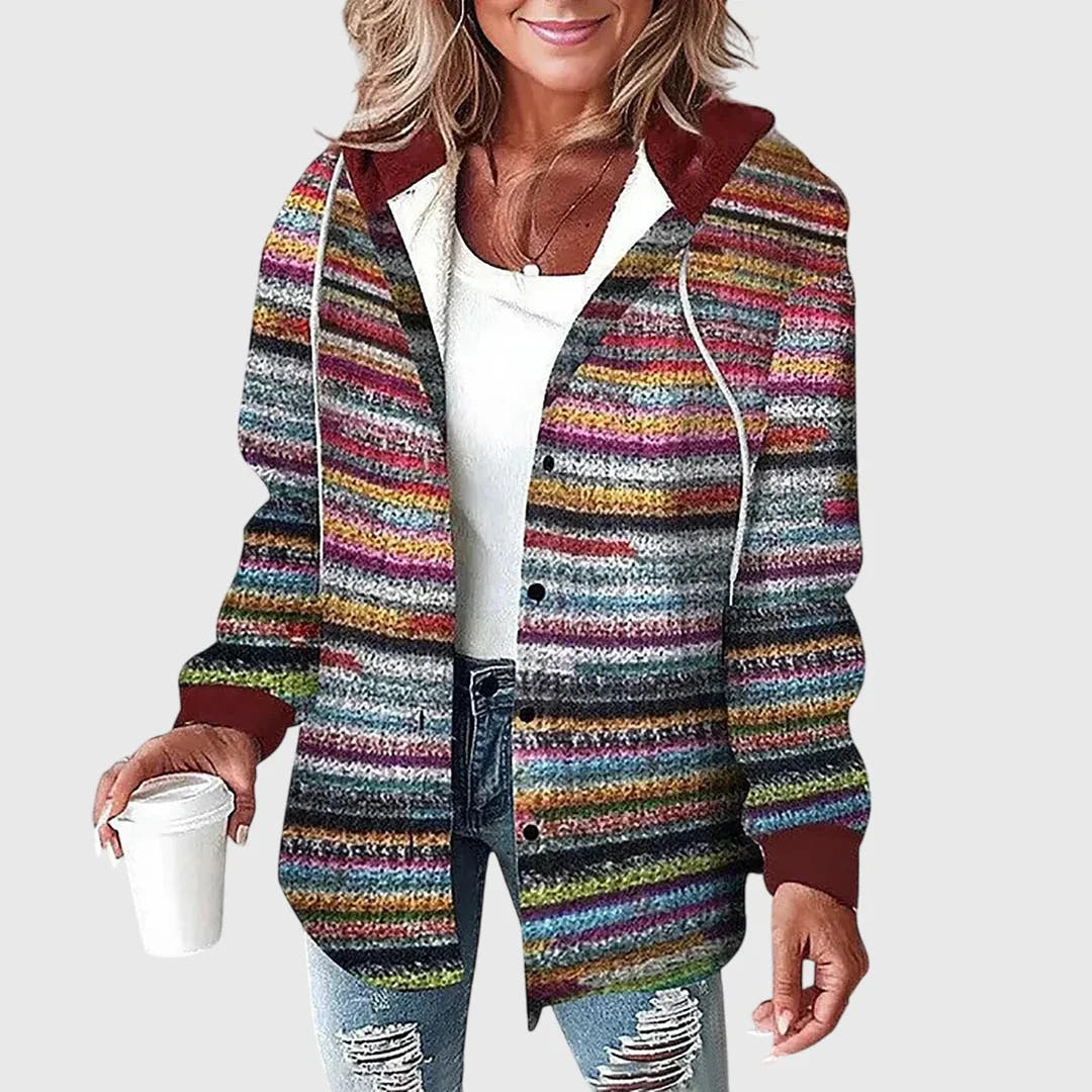 Aiden | Women's mesh jacket with button placket