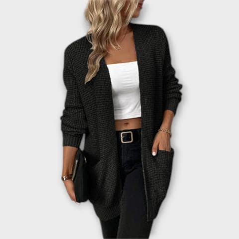 Maya knitted cardigan with pockets and soft comfort
