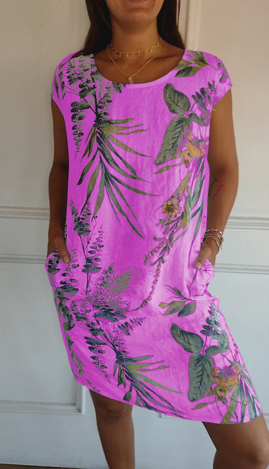 Annelinn - Comfy Round Neck Dress