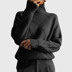 Alondra | Bold Geometric Turtleneck Sweater