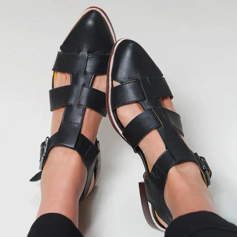 WOVEN FLAT SANDALS