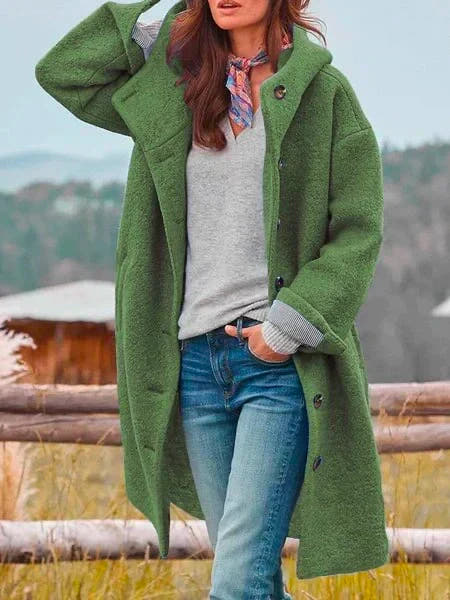 Eliana Cozy Button-Up Outdoor Jacket