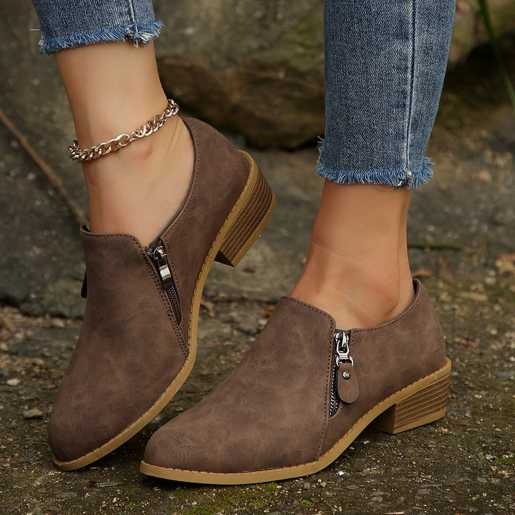 Loly - Side Zipper Orthopedic Boots