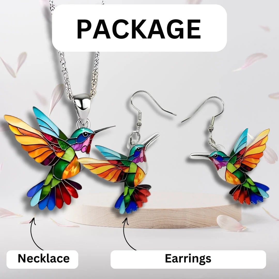 Ashlee | Hummingbird Necklace for Women with Vibrant Detail