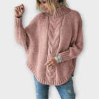 Maya Sweater with High Collar Warmth