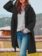 Eliana Cozy Button-Up Outdoor Jacket