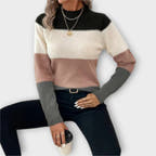 Maya sweater with striped design and soft fabric