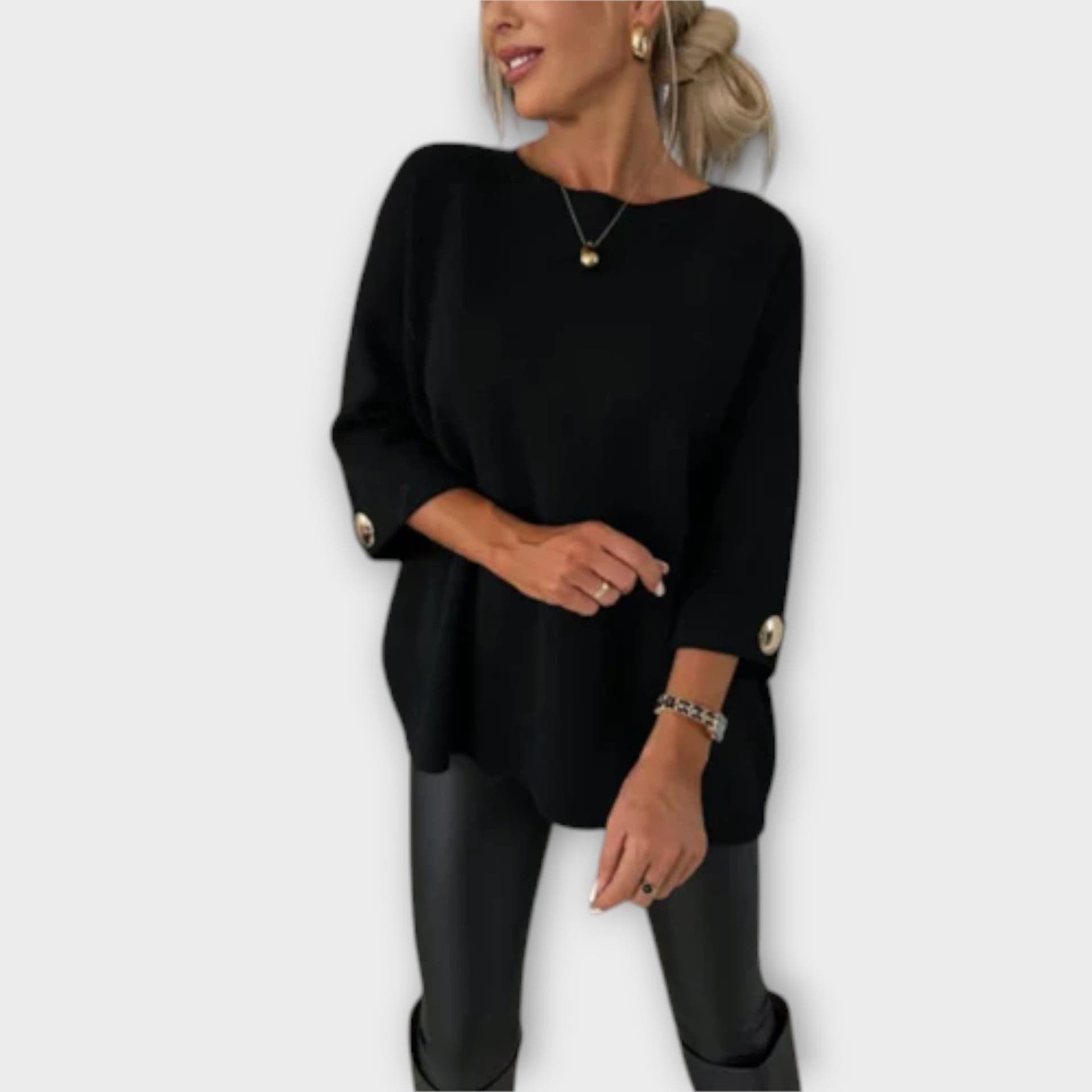 Sophia Sweater Blouse Soft Knit Comfort