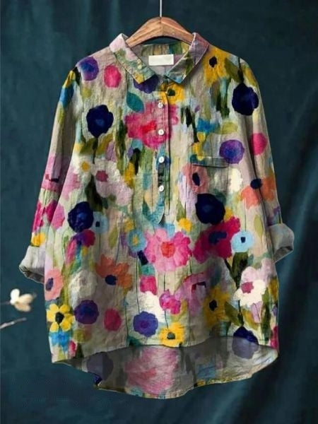 Lila - Elegant Floral Blouse