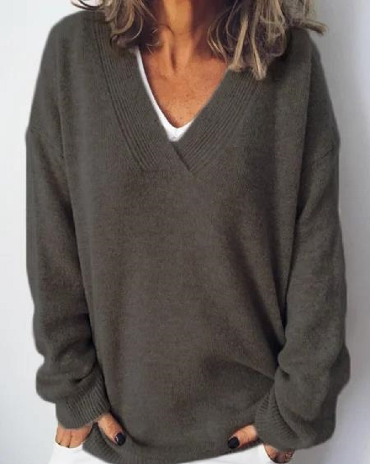 Monika - V-Neck Pullover
