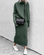 Luana - High Collar Two-piece Set