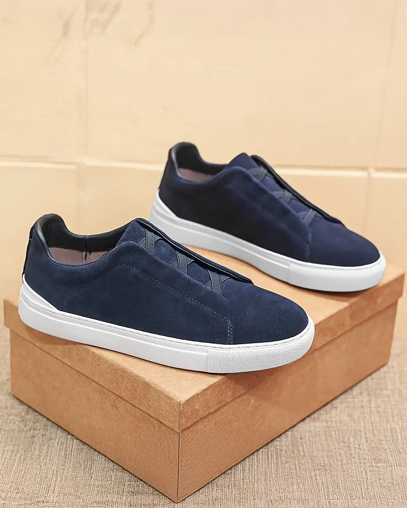 Larkin - Suede Lace-Up Sneakers
