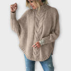 Maya Sweater with High Collar Warmth