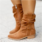 Avery Stylish Suede Knee Boot with Easy-On Zipper