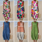 Amanda Breezy Tropical Midi Dress