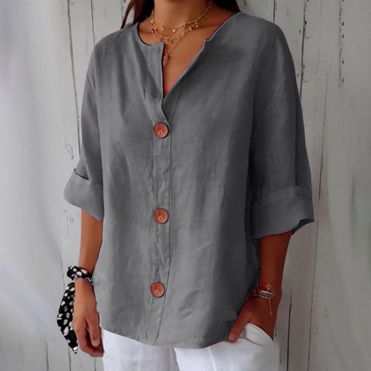 Elara Breezy Classic Everyday Blouse