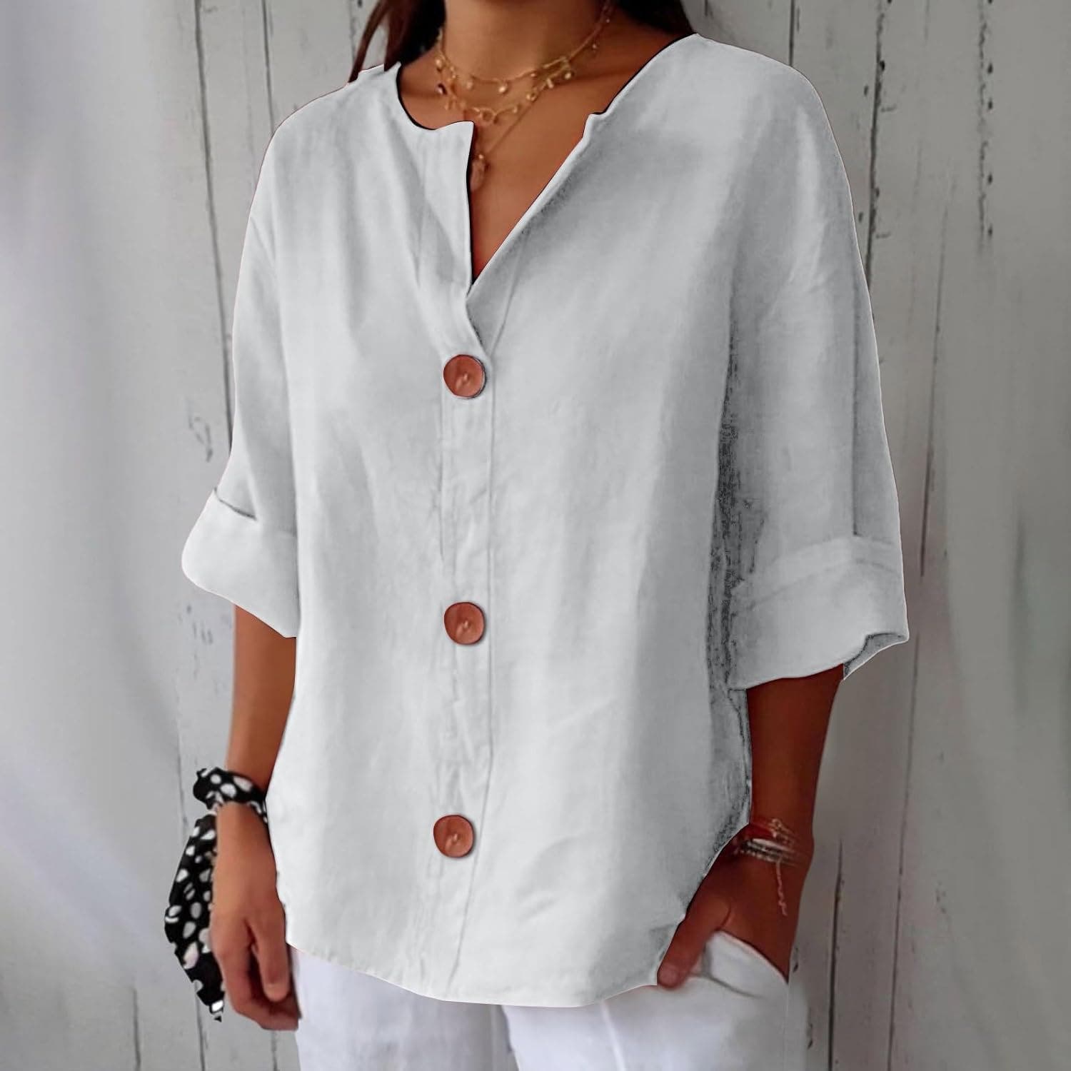 Elara Breezy Classic Everyday Blouse