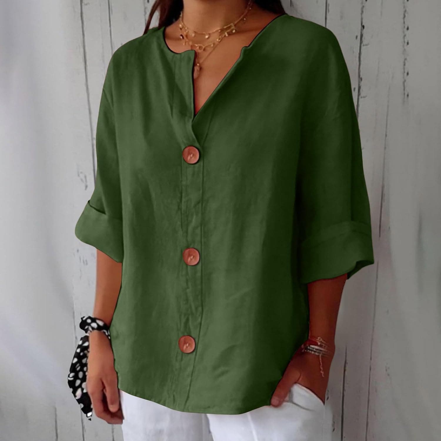 Elara Breezy Classic Everyday Blouse