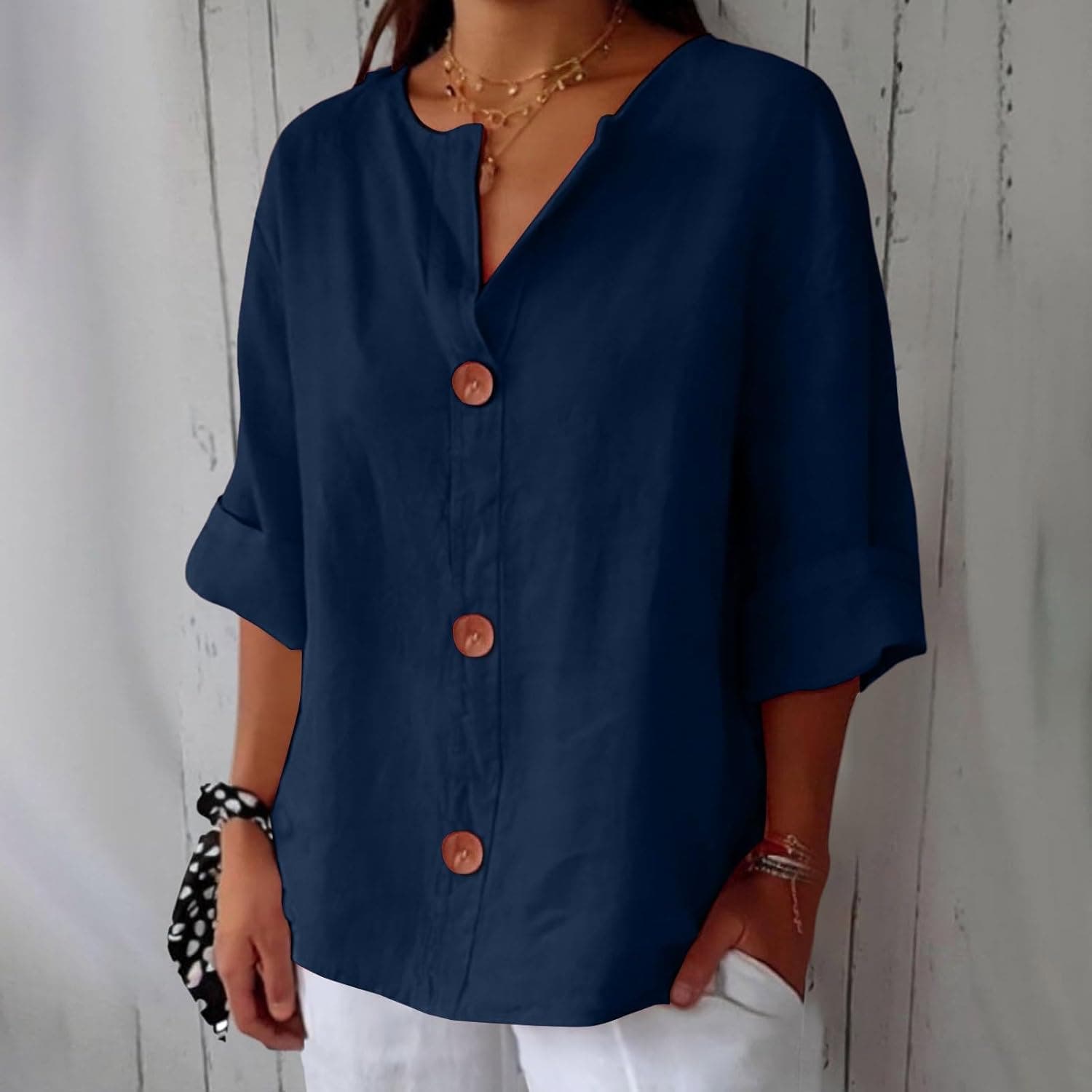 Elara Breezy Classic Everyday Blouse