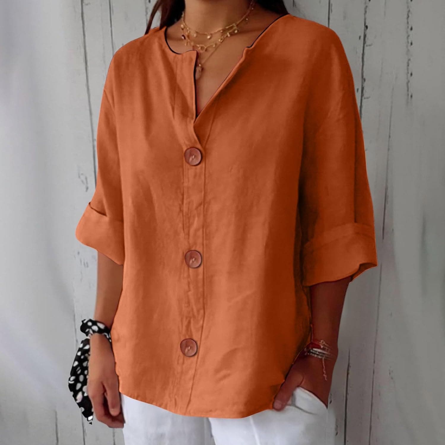 Elara Breezy Classic Everyday Blouse