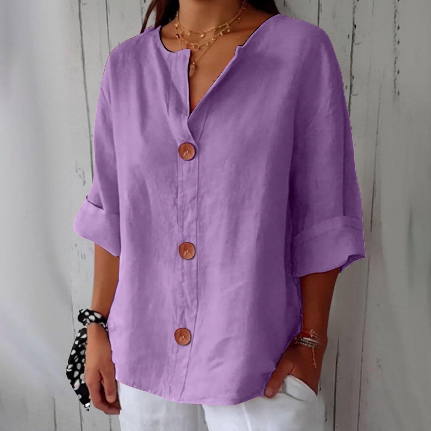 Elara Breezy Classic Everyday Blouse
