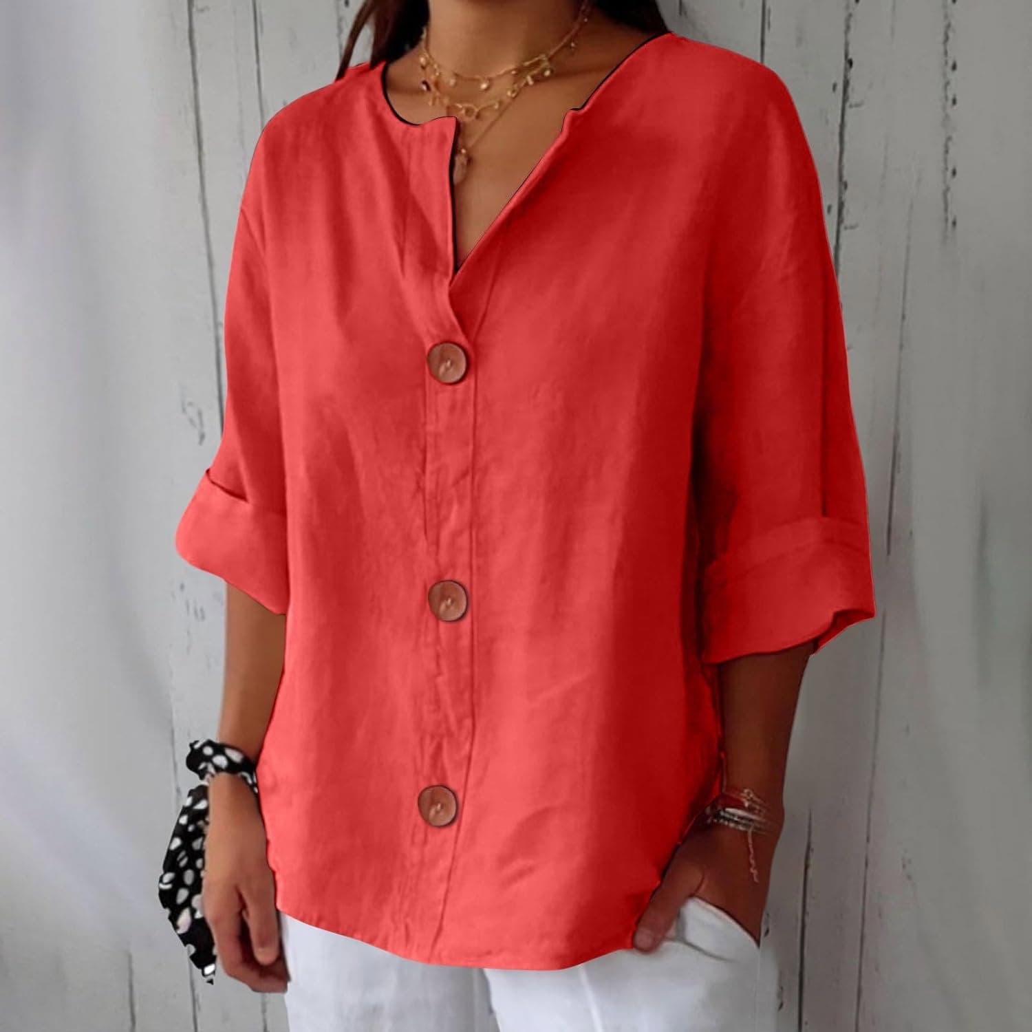 Elara Breezy Classic Everyday Blouse