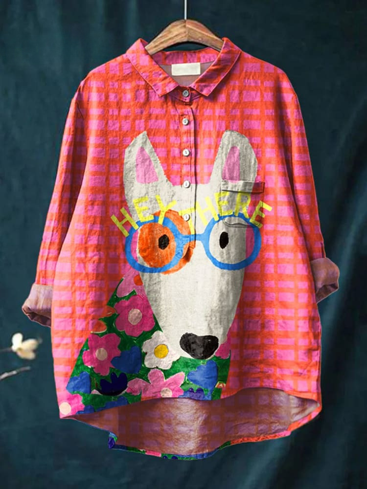 Isabella - Premium Women's Dog Print Shirt