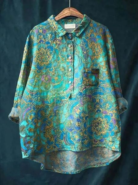Lila - Elegant Floral Blouse