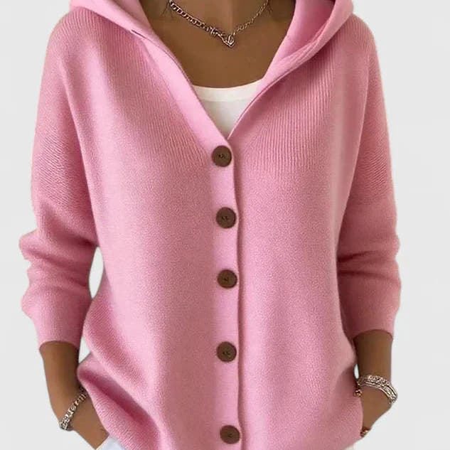 Paige Relaxed-Hood Soft-Drape Cardigan