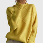 Alondra | Bold Geometric Turtleneck Sweater