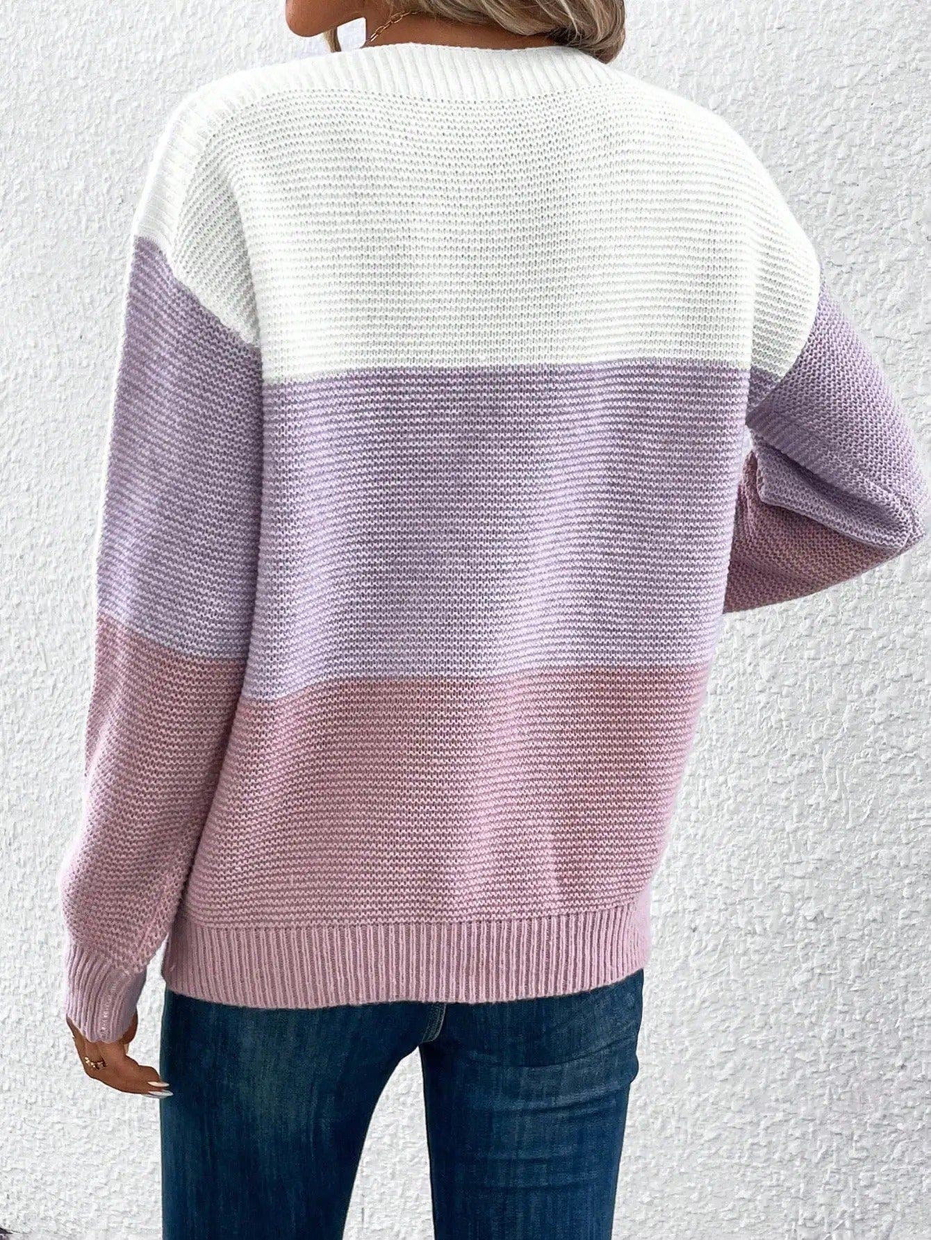 Kaylee Gradient Flow Relaxed-Fit Sweater