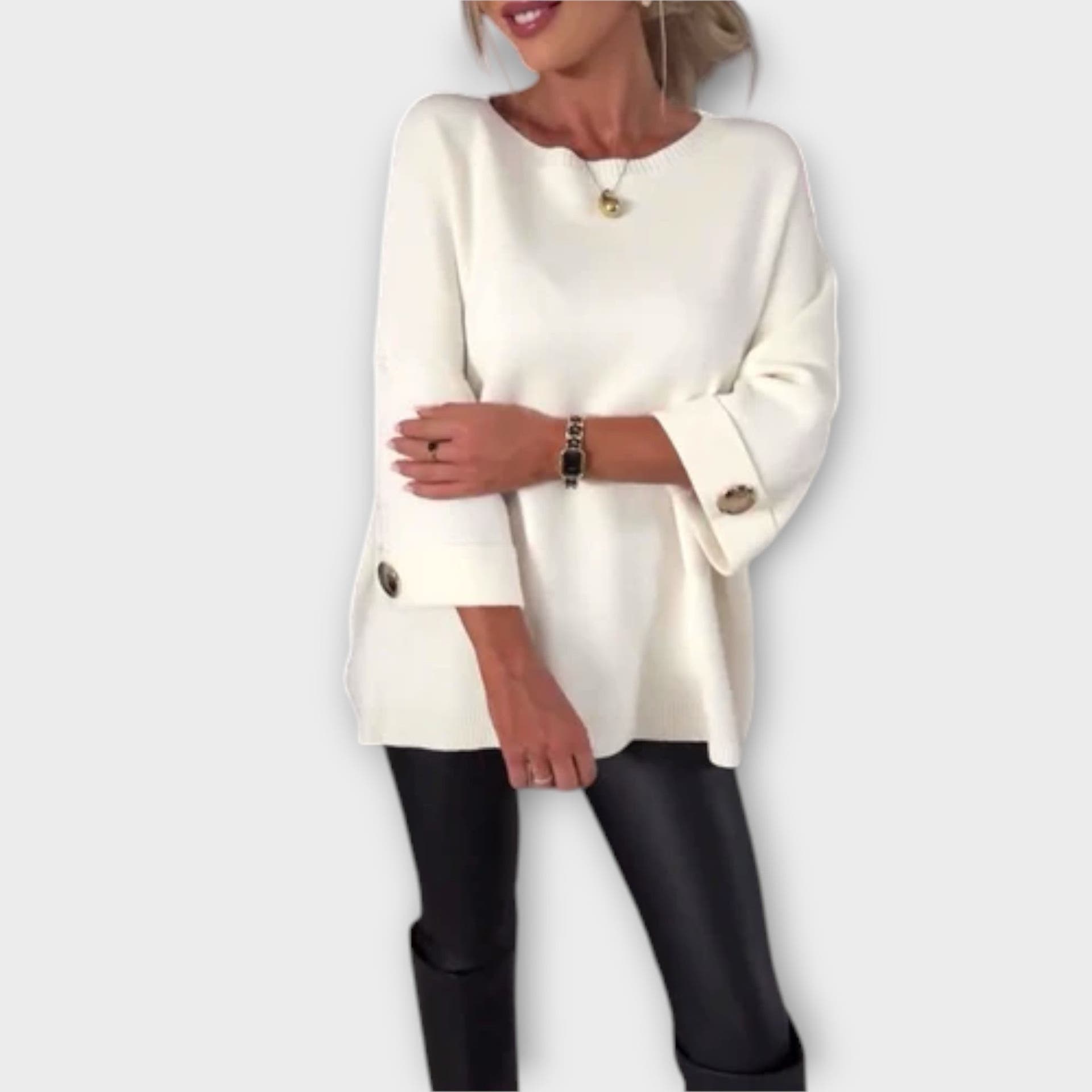 Sophia Sweater Blouse Soft Knit Comfort