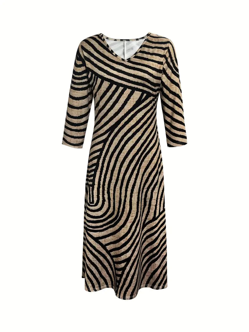 Warrina | Striped Dress for Women with Vintage Charm
