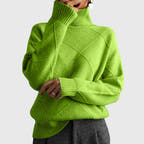 Alondra | Bold Geometric Turtleneck Sweater